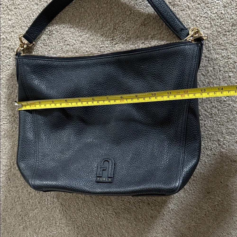 Furla Black Leather Shoulder Bag - Picture 8 of 9